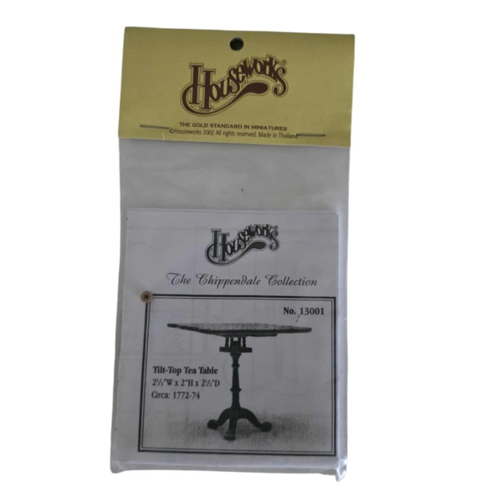 NWT Houseworks Shenandoah Designs Tilt-top Tea Table Doll House Miniature Kit